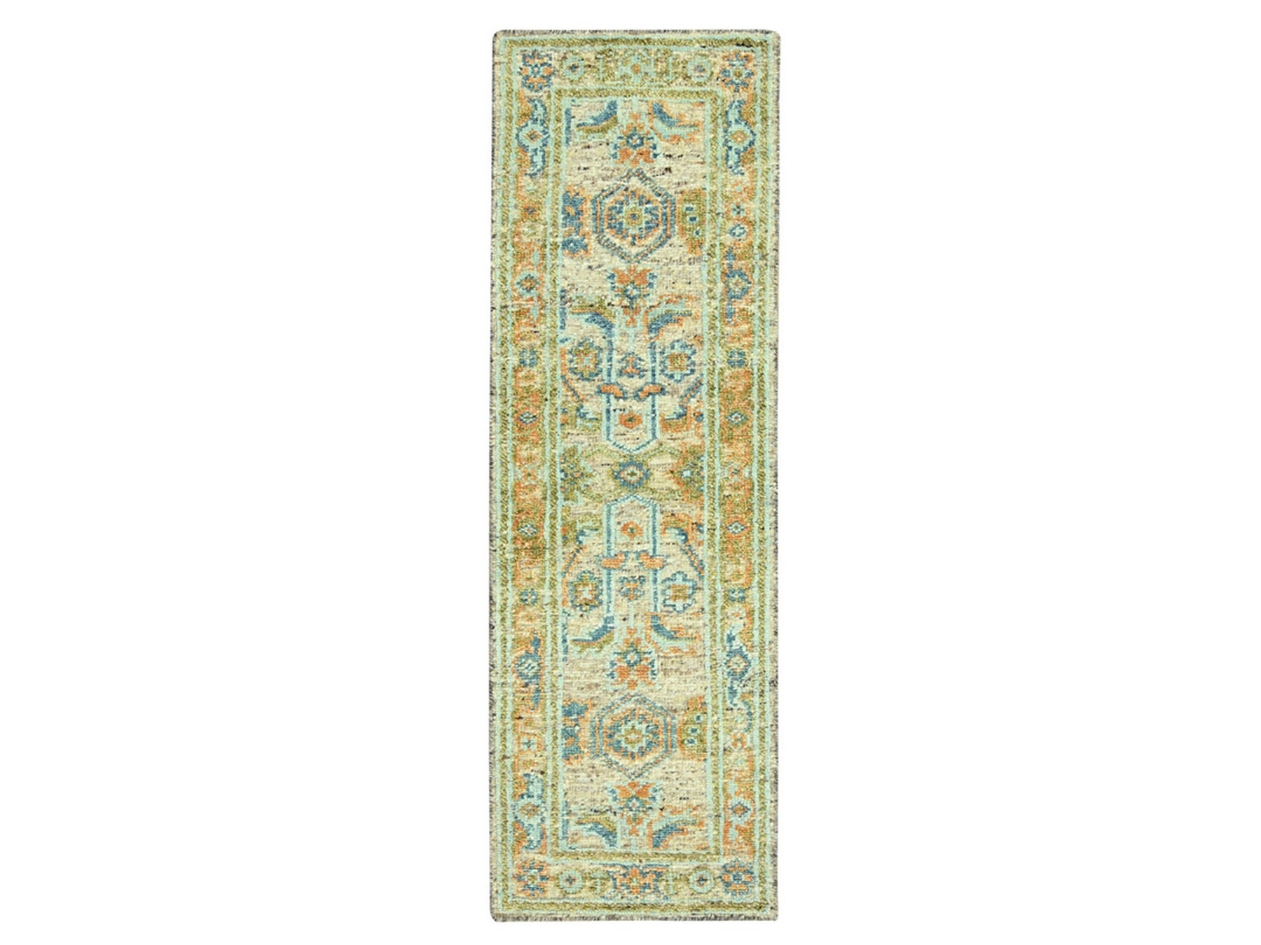 Oushak Oushak hand-knotted wool runner in Brown, 2'7" x 8'1" — SKU O077032