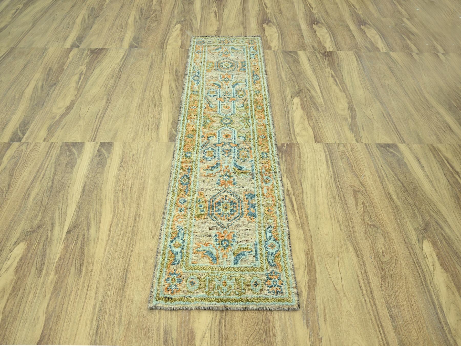 Oushak Oushak hand-knotted wool runner in Brown, 2'7" x 8'1" — SKU O077032 (view 2)