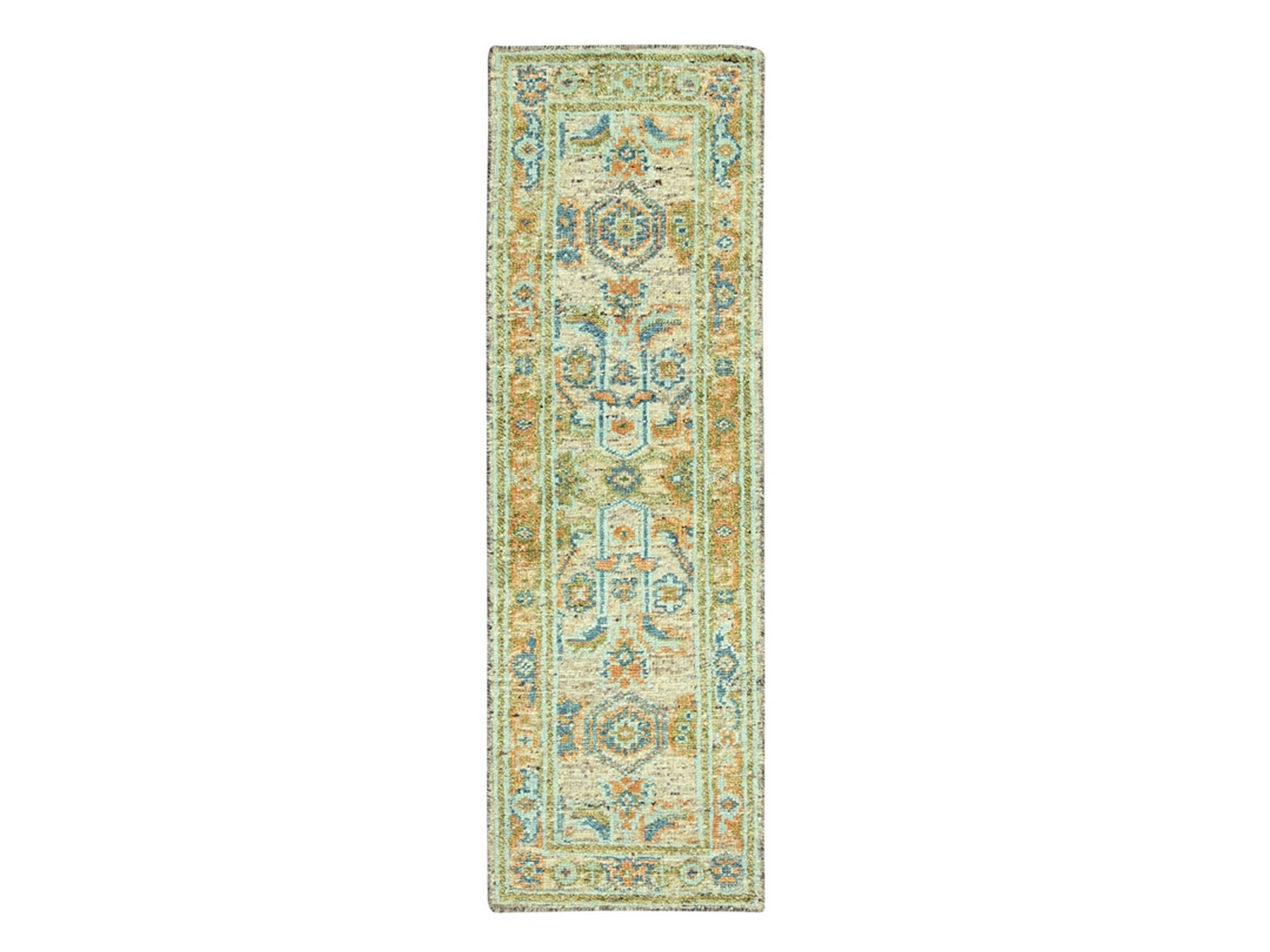 Oushak Oushak hand-knotted wool runner in Brown, 2'6" x 8' — SKU O077033