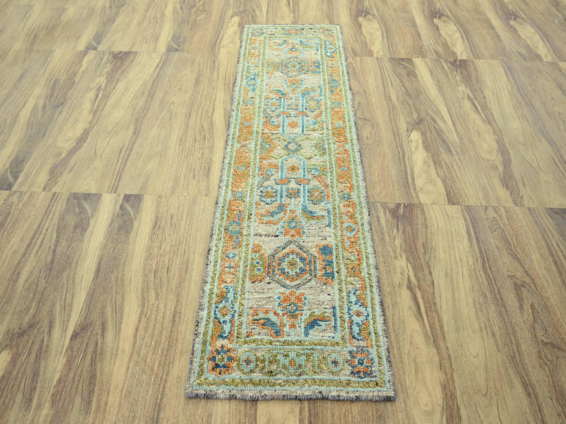 Oushak Oushak hand-knotted wool runner in Brown, 2'6" x 8' — SKU O077033 (view 2)