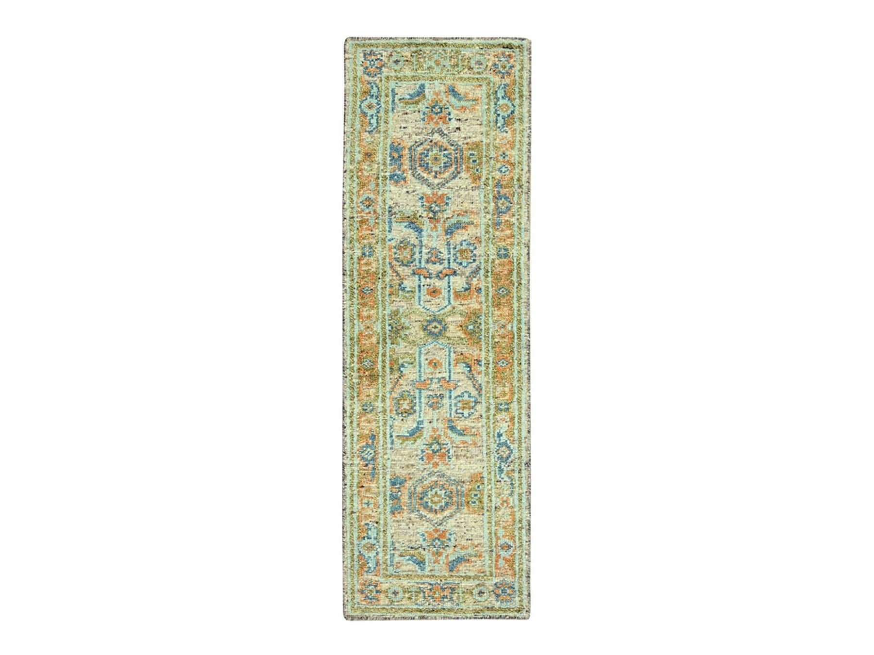 Oushak Oushak hand-knotted wool runner in Brown, 2'7" x 8'1" — SKU O077034