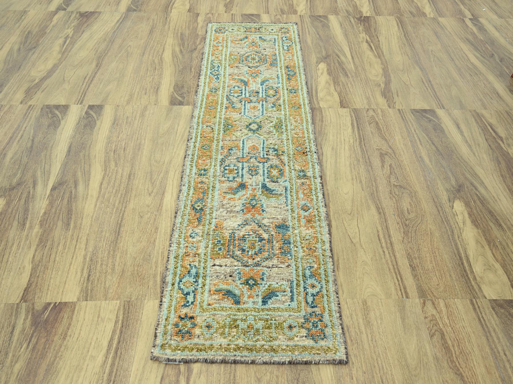 Oushak Oushak hand-knotted wool runner in Brown, 2'7" x 8'1" — SKU O077034 (view 2)