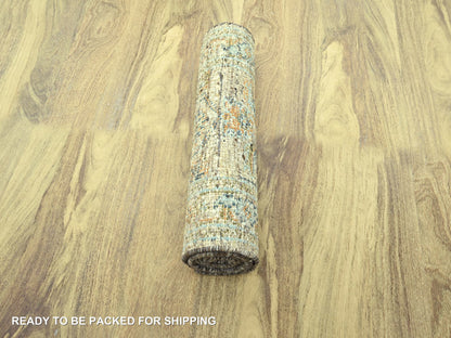 Oushak Oushak hand-knotted wool runner in Brown, 2'7" x 8'1" — SKU O077034 (view 5)