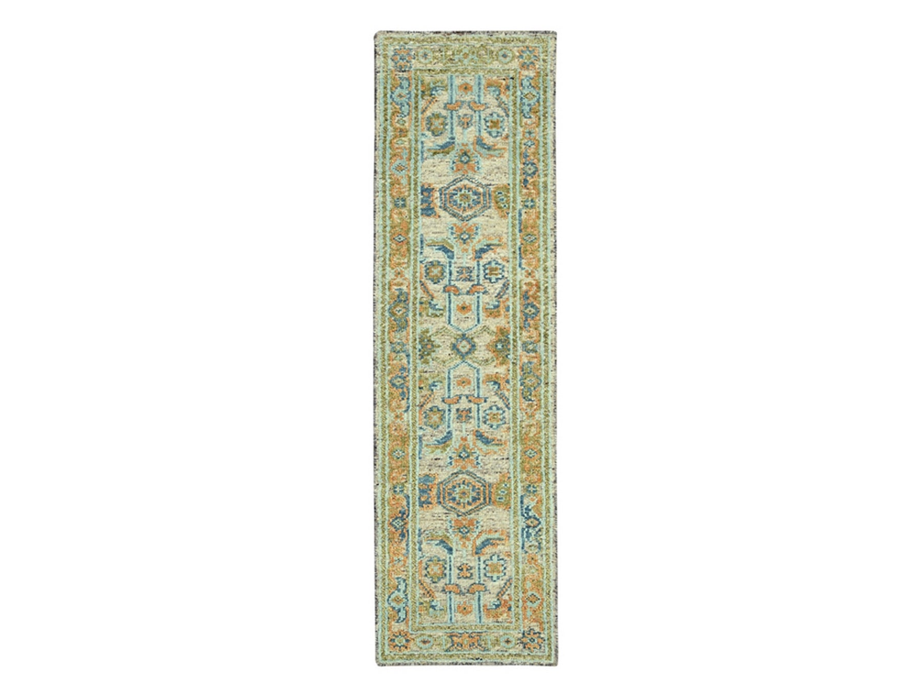 Oushak Oushak hand-knotted wool runner in Brown, 2'7" x 10' — SKU O077035