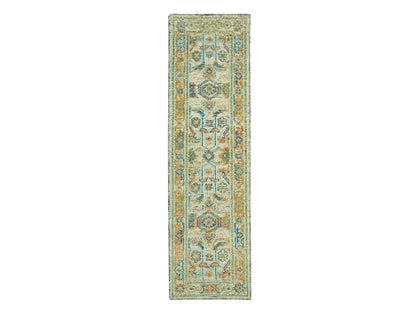 Oushak Oushak hand-knotted wool runner in Brown, 2'7" x 10' — SKU O077035