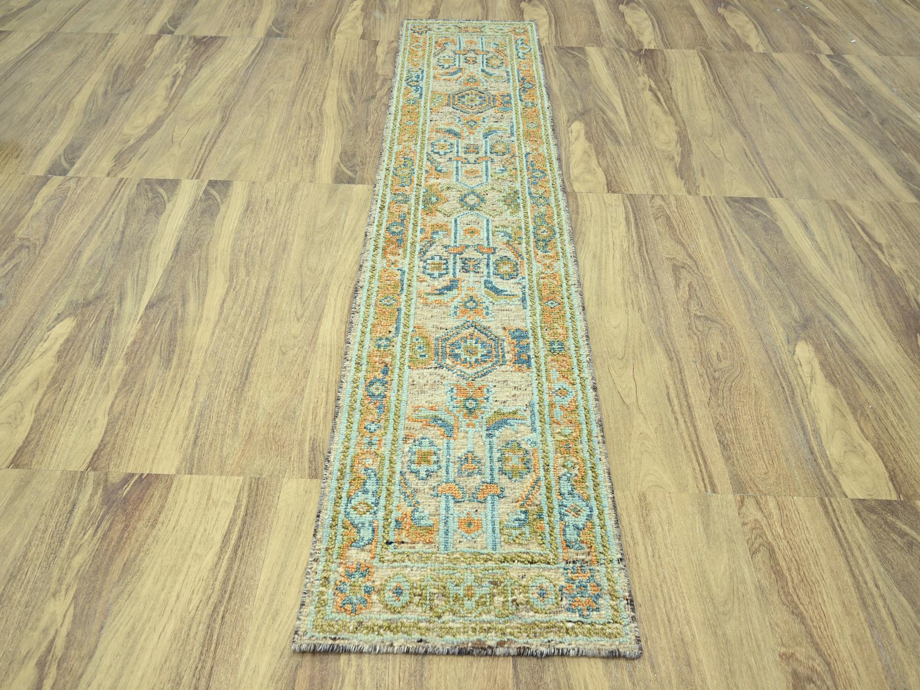 Oushak Oushak hand-knotted wool runner in Brown, 2'7" x 10' — SKU O077035 (view 2)