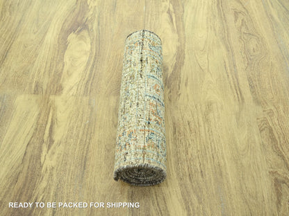 Oushak Oushak hand-knotted wool runner in Brown, 2'7" x 10' — SKU O077035 (view 5)