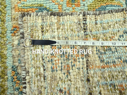 Oushak Oushak hand-knotted wool runner in Brown, 2'7" x 10' — SKU O077035 (view 7)