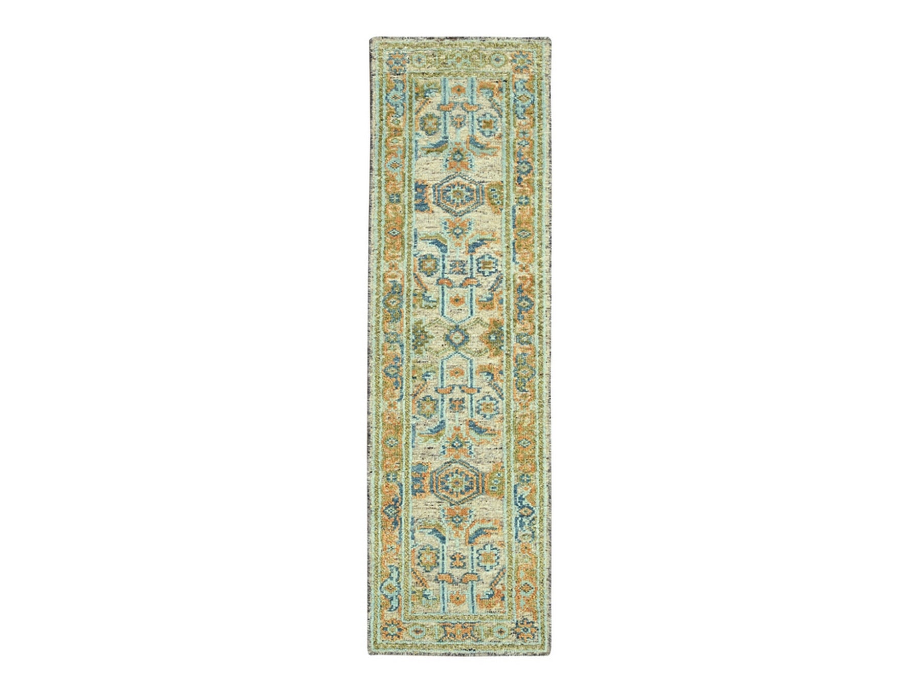 Oushak Oushak hand-knotted wool runner in Brown, 2'7" x 10'1" — SKU O077036