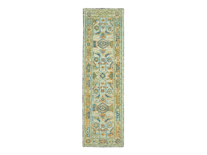 Oushak Oushak hand-knotted wool runner in Brown, 2'7" x 10'1" — SKU O077036