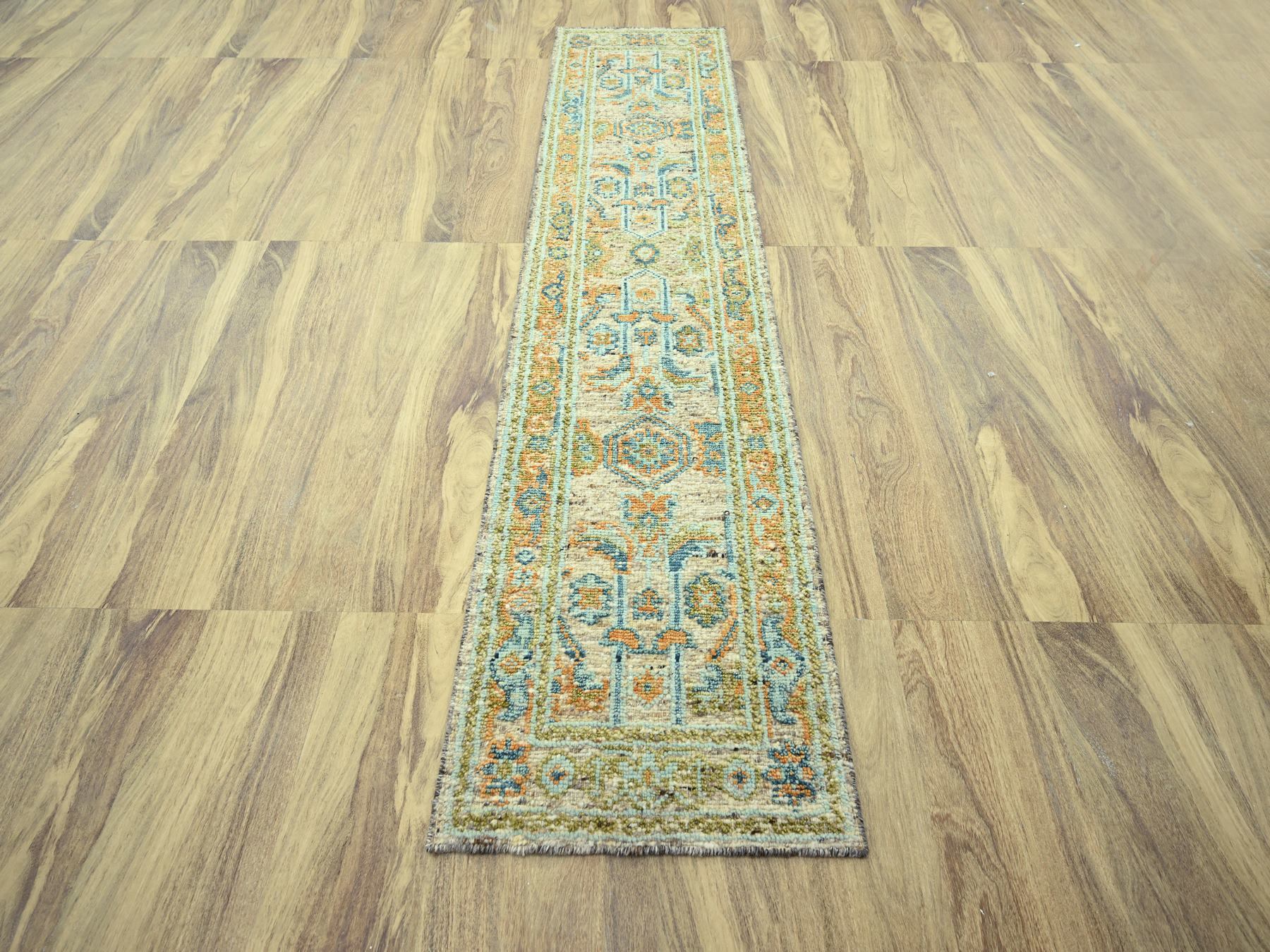 Oushak Oushak hand-knotted wool runner in Brown, 2'7" x 10'1" — SKU O077036 (view 2)