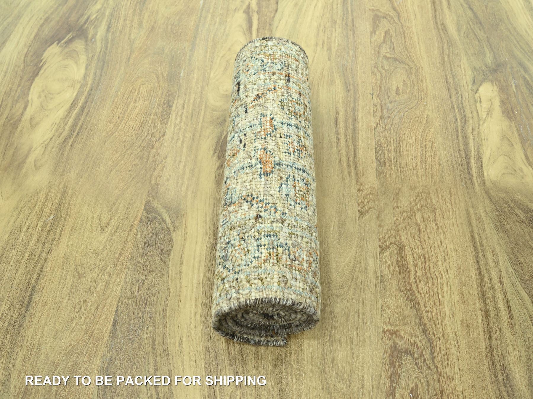 Oushak Oushak hand-knotted wool runner in Brown, 2'7" x 10'1" — SKU O077036 (view 5)