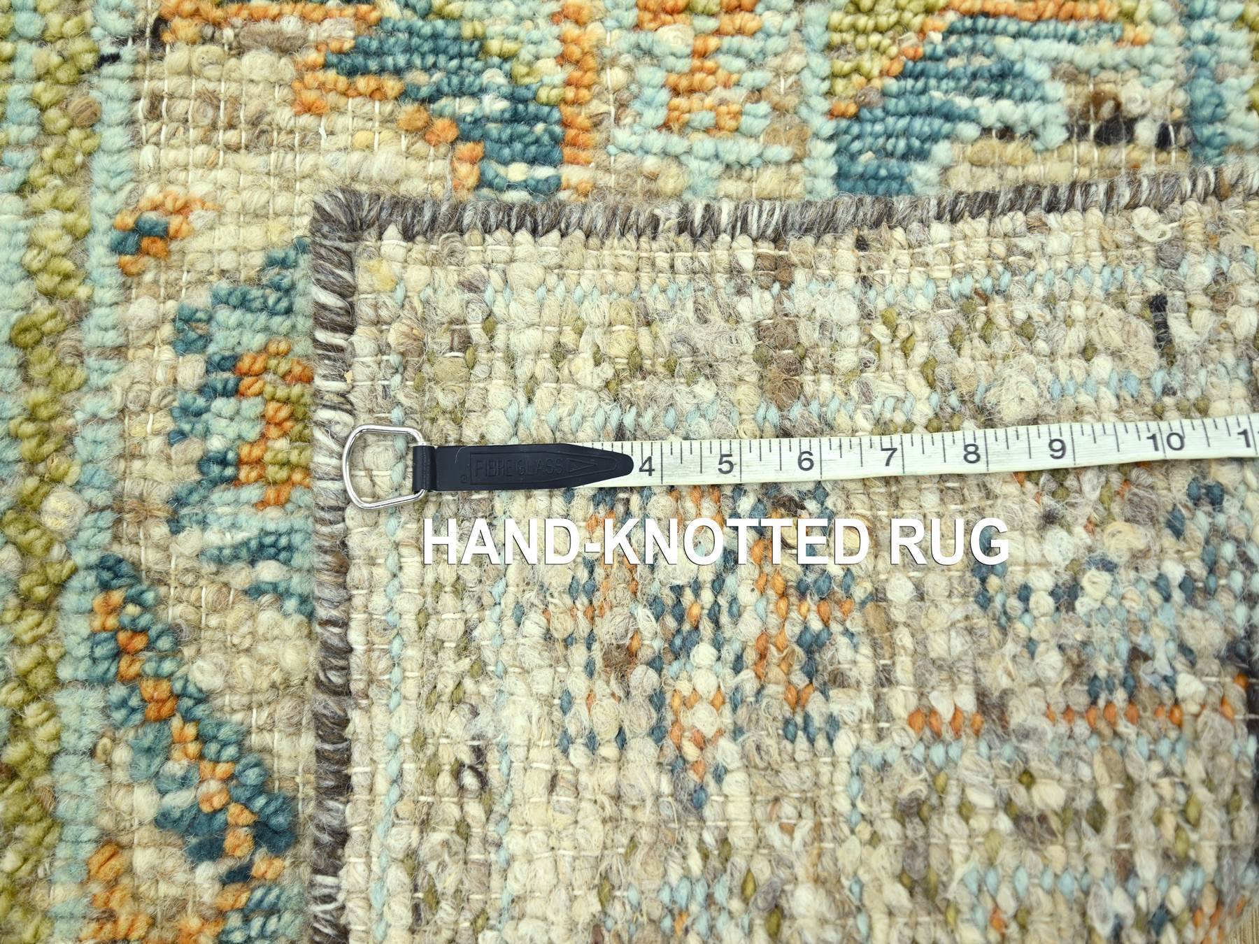 Oushak Oushak hand-knotted wool runner in Brown, 2'7" x 10'1" — SKU O077036 (view 7)