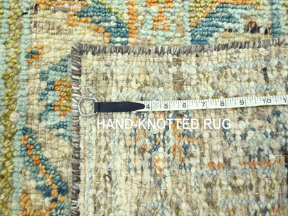Oushak Oushak hand-knotted wool runner in Brown, 2'7" x 10'1" — SKU O077036 (view 7)