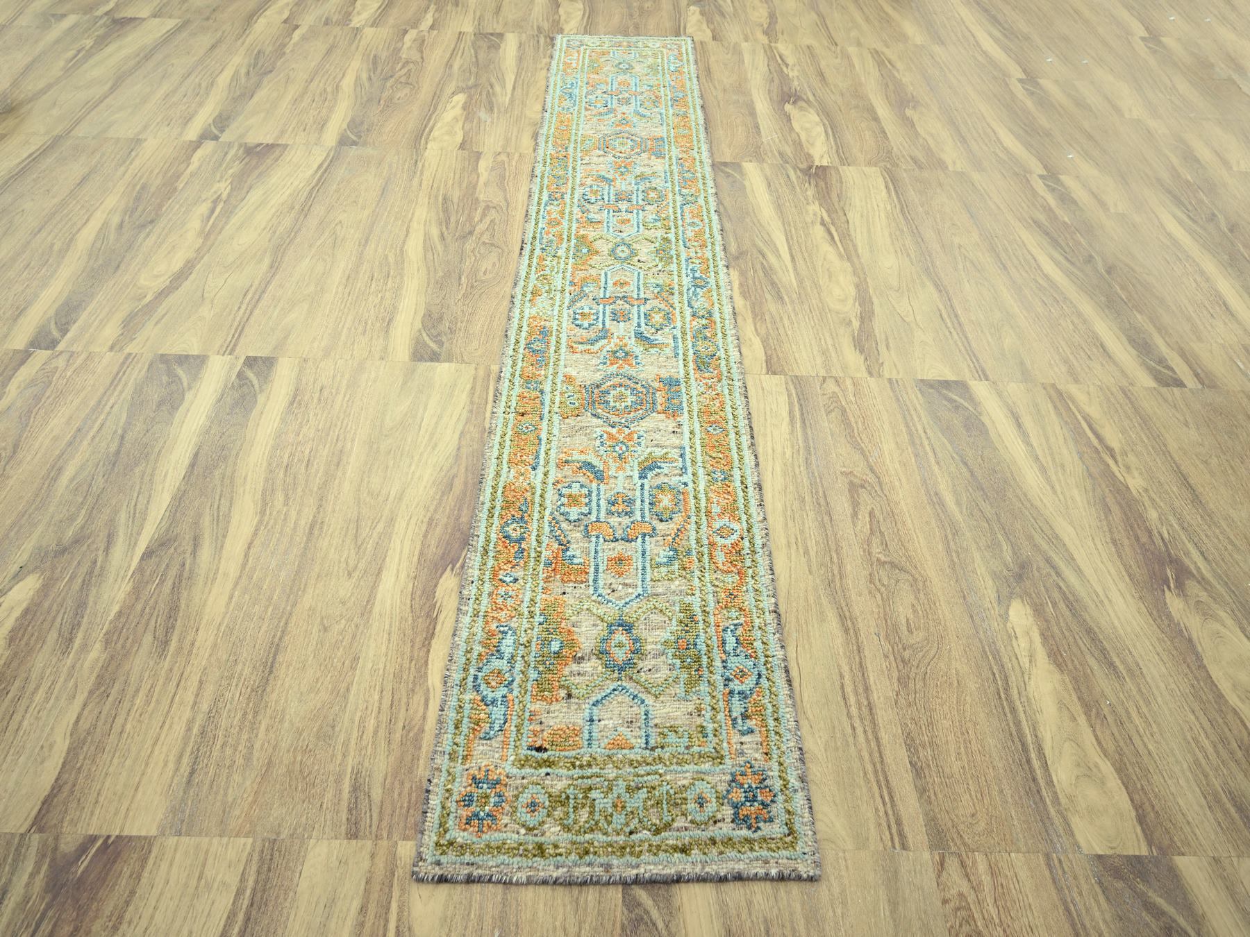 Oushak Oushak hand-knotted wool runner in Brown, 2'7" x 12' — SKU O077037 (view 2)