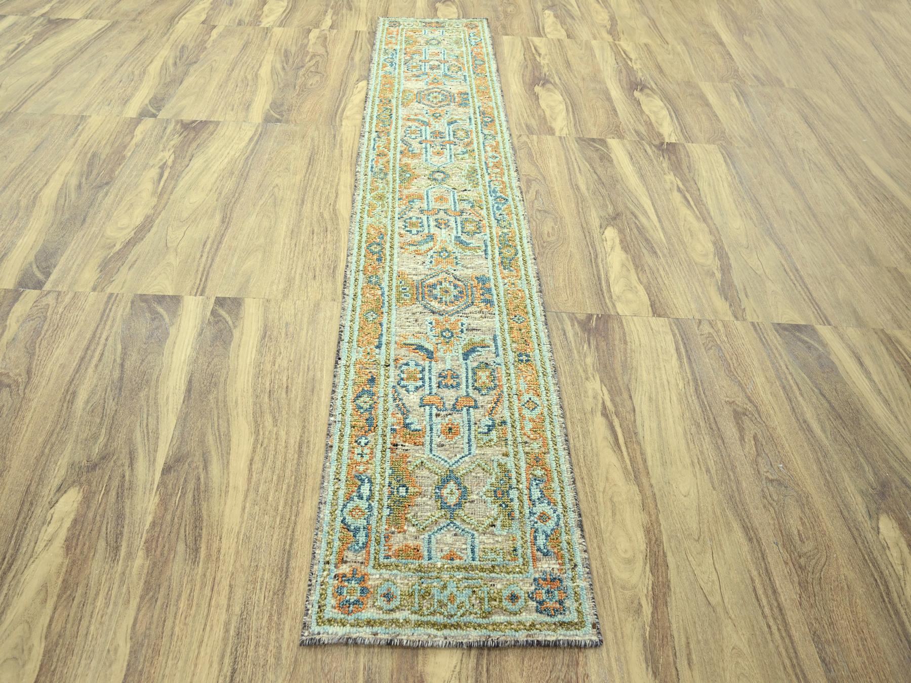 Oushak Oushak hand-knotted wool runner in Brown, 2'6" x 12' — SKU O077038 (view 2)