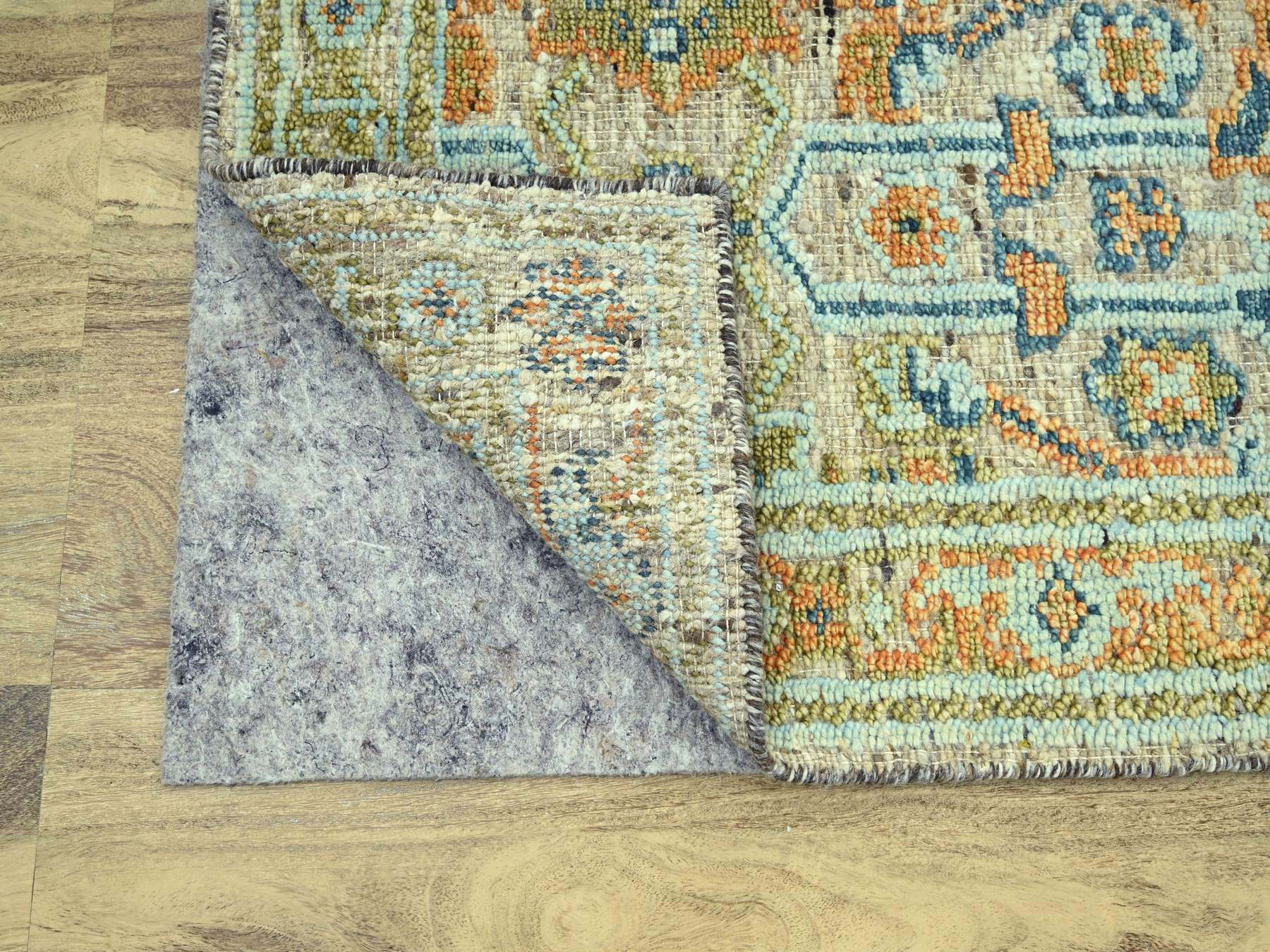 Oushak Oushak hand-knotted wool runner in Brown, 2'6" x 12' — SKU O077038 (view 3)