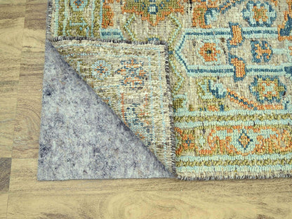 Oushak Oushak hand-knotted wool runner in Brown, 2'6" x 12' — SKU O077038 (view 3)