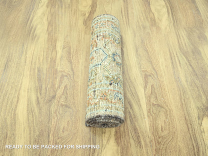 Oushak Oushak hand-knotted wool runner in Brown, 2'6" x 12' — SKU O077038 (view 5)
