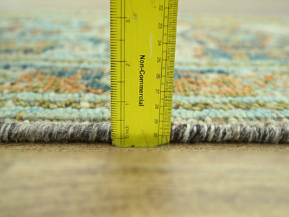 Oushak Oushak hand-knotted wool runner in Brown, 2'6" x 12' — SKU O077038 (view 6)