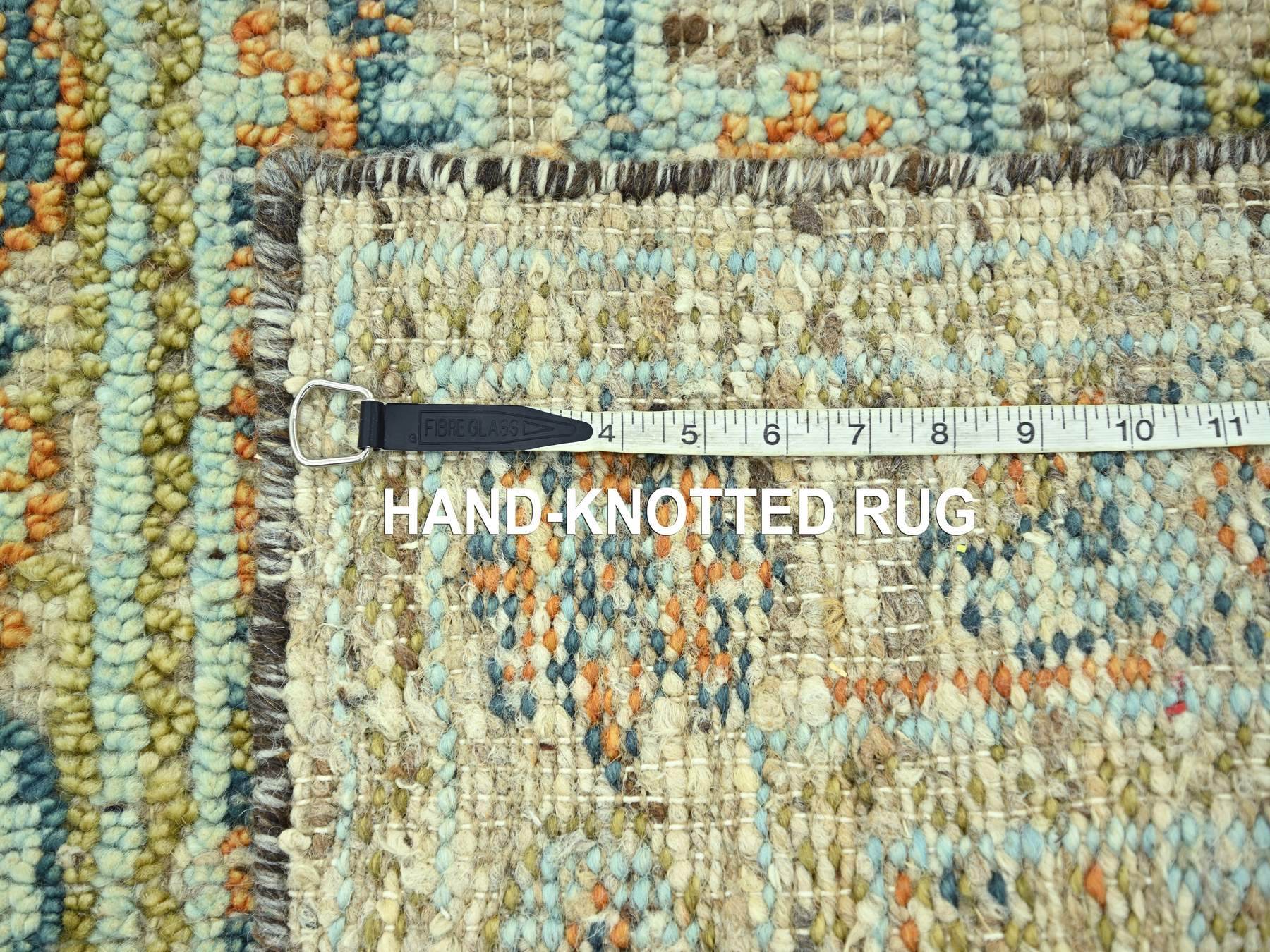 Oushak Oushak hand-knotted wool runner in Brown, 2'6" x 12' — SKU O077038 (view 7)