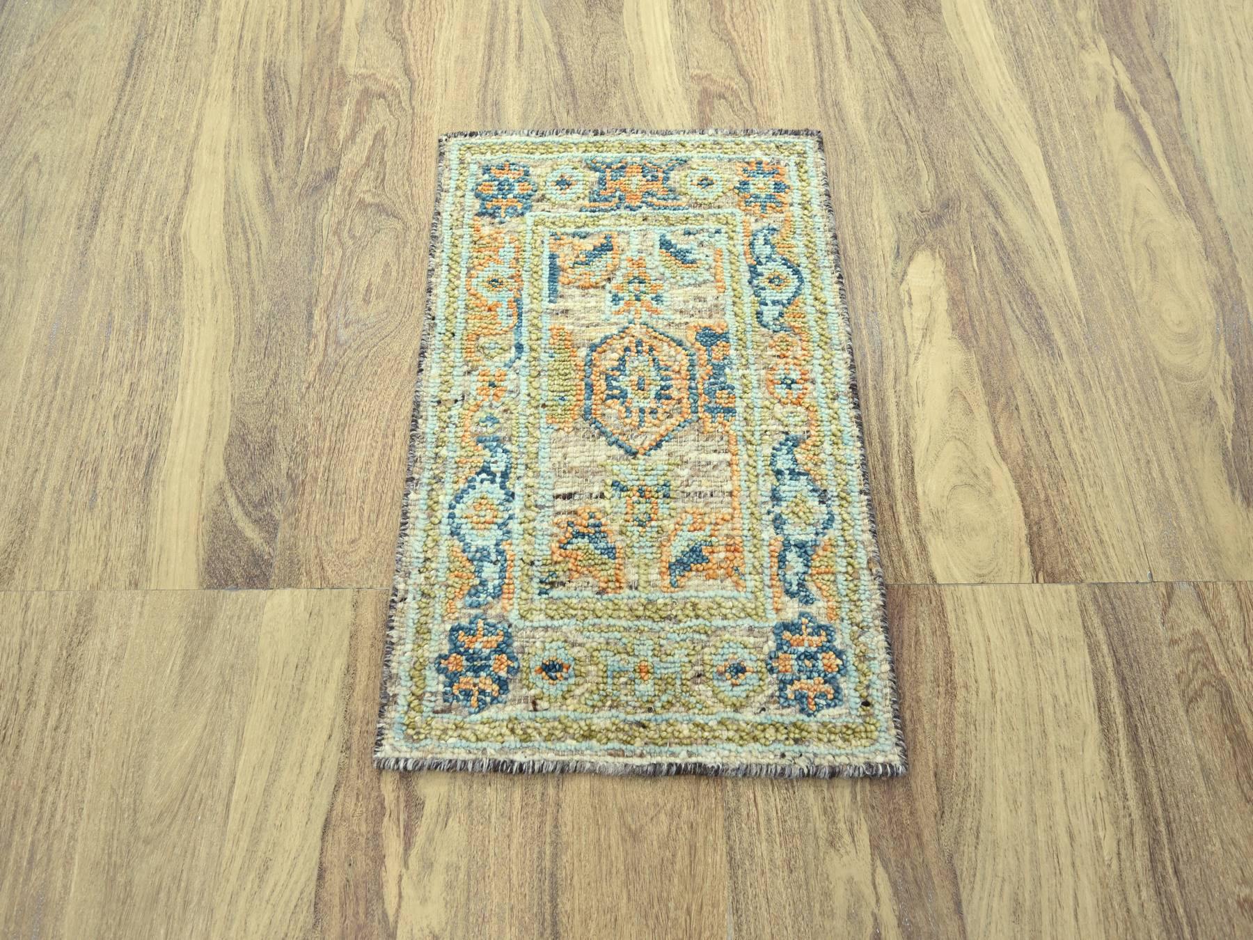 Oushak Oushak hand-knotted wool rug in Brown, 2'2" x 3'1" — SKU O077040 (view 2)