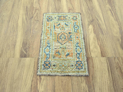 Oushak Oushak hand-knotted wool rug in Brown, 2'2" x 3'1" — SKU O077040 (view 2)