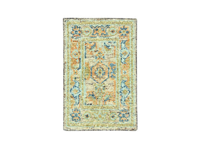 Oushak Oushak hand-knotted wool rug in Brown, 2'2" x 3'1" — SKU O077041