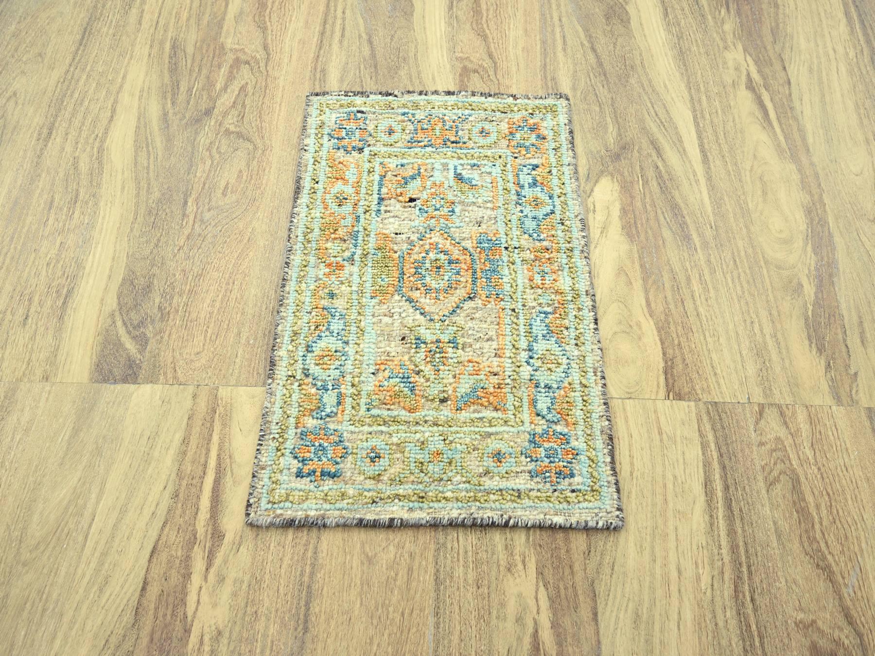 Oushak Oushak hand-knotted wool rug in Brown, 2'2" x 3'1" — SKU O077041 (view 2)