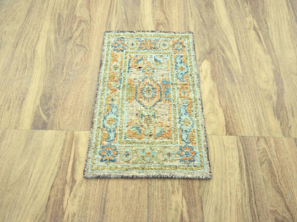 Oushak Oushak hand-knotted wool rug in Brown, 2'2" x 3'1" — SKU O077041 (view 2)