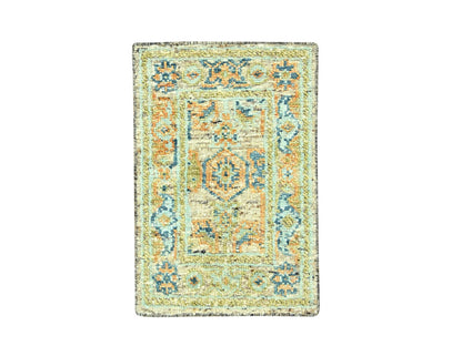Oushak Oushak hand-knotted wool rug in Brown, 2'1" x 3'1" — SKU O077042