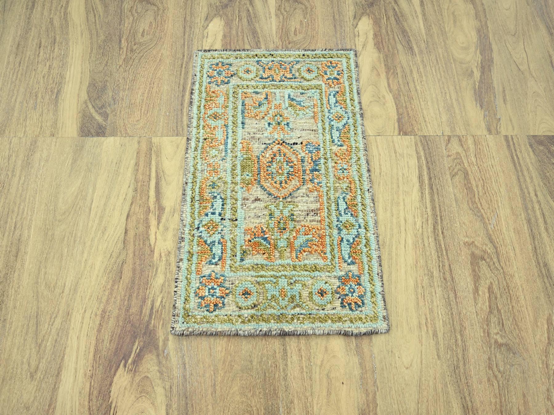 Oushak Oushak hand-knotted wool rug in Brown, 2'1" x 3'1" — SKU O077042 (view 2)