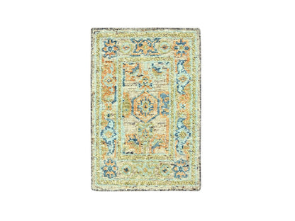 Oushak Oushak hand-knotted wool rug in Brown, 2' x 3' — SKU O077043
