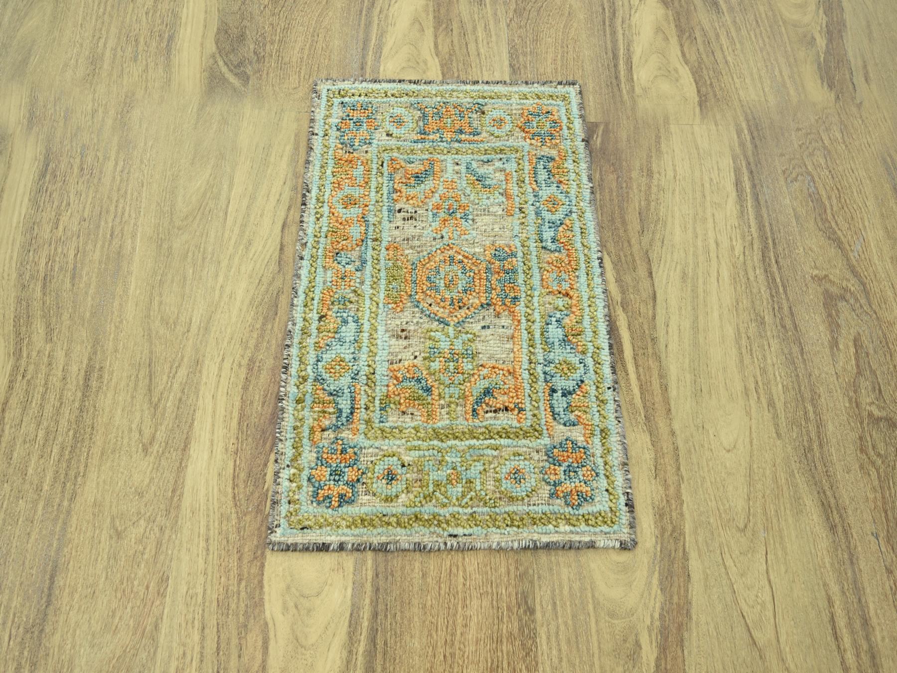 Oushak Oushak hand-knotted wool rug in Brown, 2' x 3' — SKU O077043 (view 2)