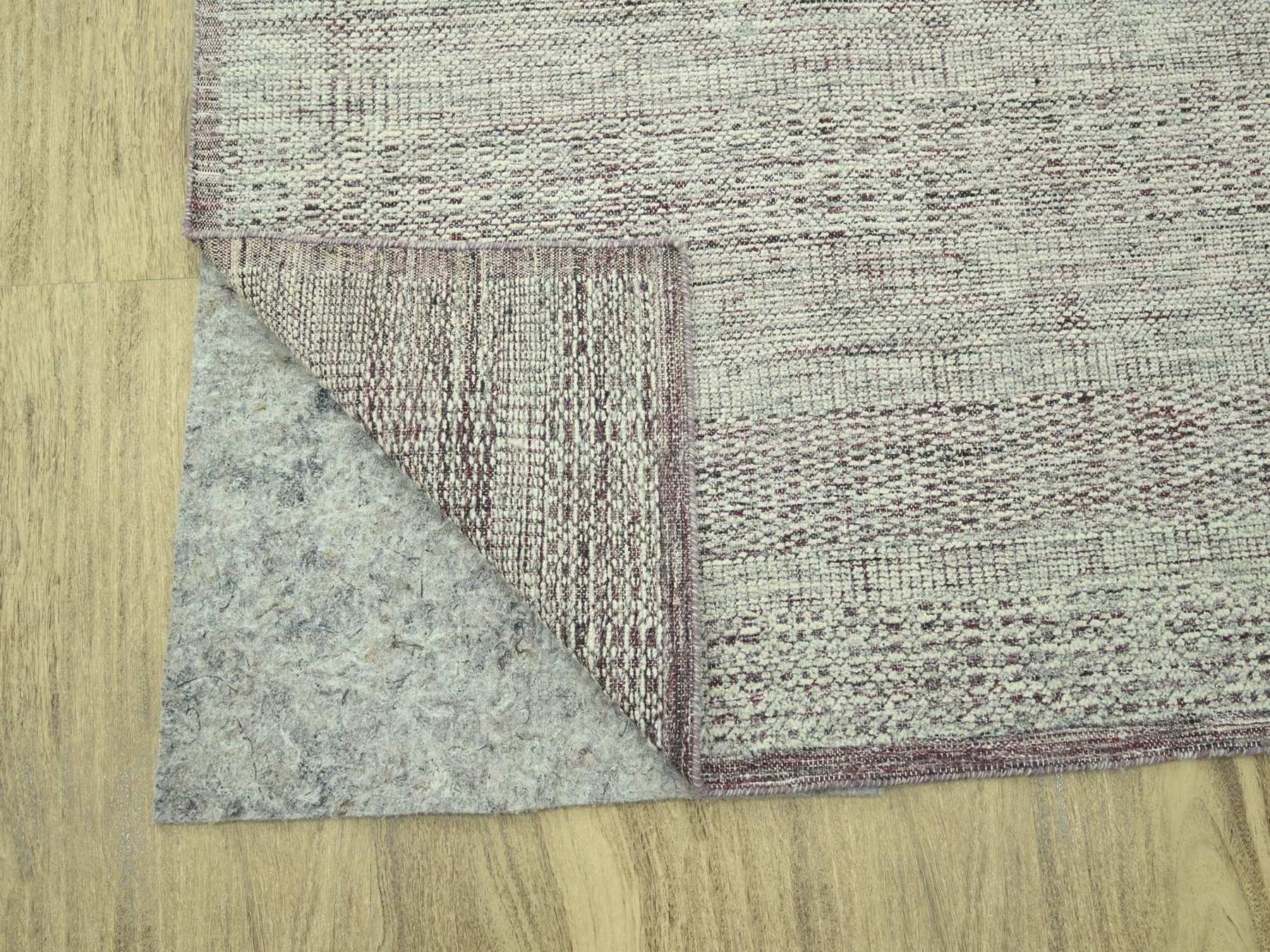 Modern / Contemporary hand-knotted wool rug in Red, 10' x 14'1" — SKU O077046 (view 4)