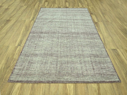 Modern / Contemporary hand-knotted wool rug in Red, 8' x 10'3" — SKU O077047 (view 2)