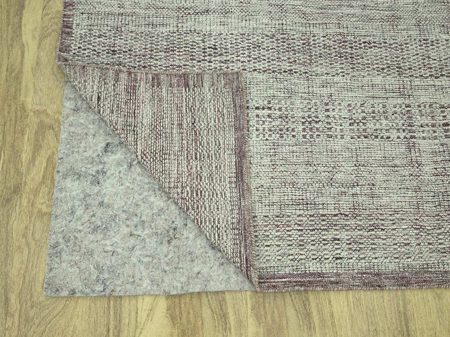 Modern / Contemporary hand-knotted wool rug in Red, 8' x 10'3" — SKU O077047 (view 4)