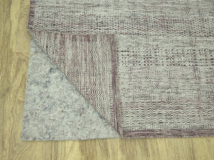 Modern / Contemporary hand-knotted wool rug in Red, 8' x 10'3" — SKU O077047 (view 4)