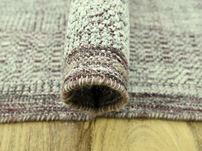Modern / Contemporary hand-knotted wool rug in Red, 8' x 10'3" — SKU O077047 (view 5)