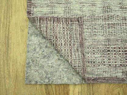 Modern / Contemporary hand-knotted wool runner in Red, 2'7" x 12' — SKU O077050 (view 3)