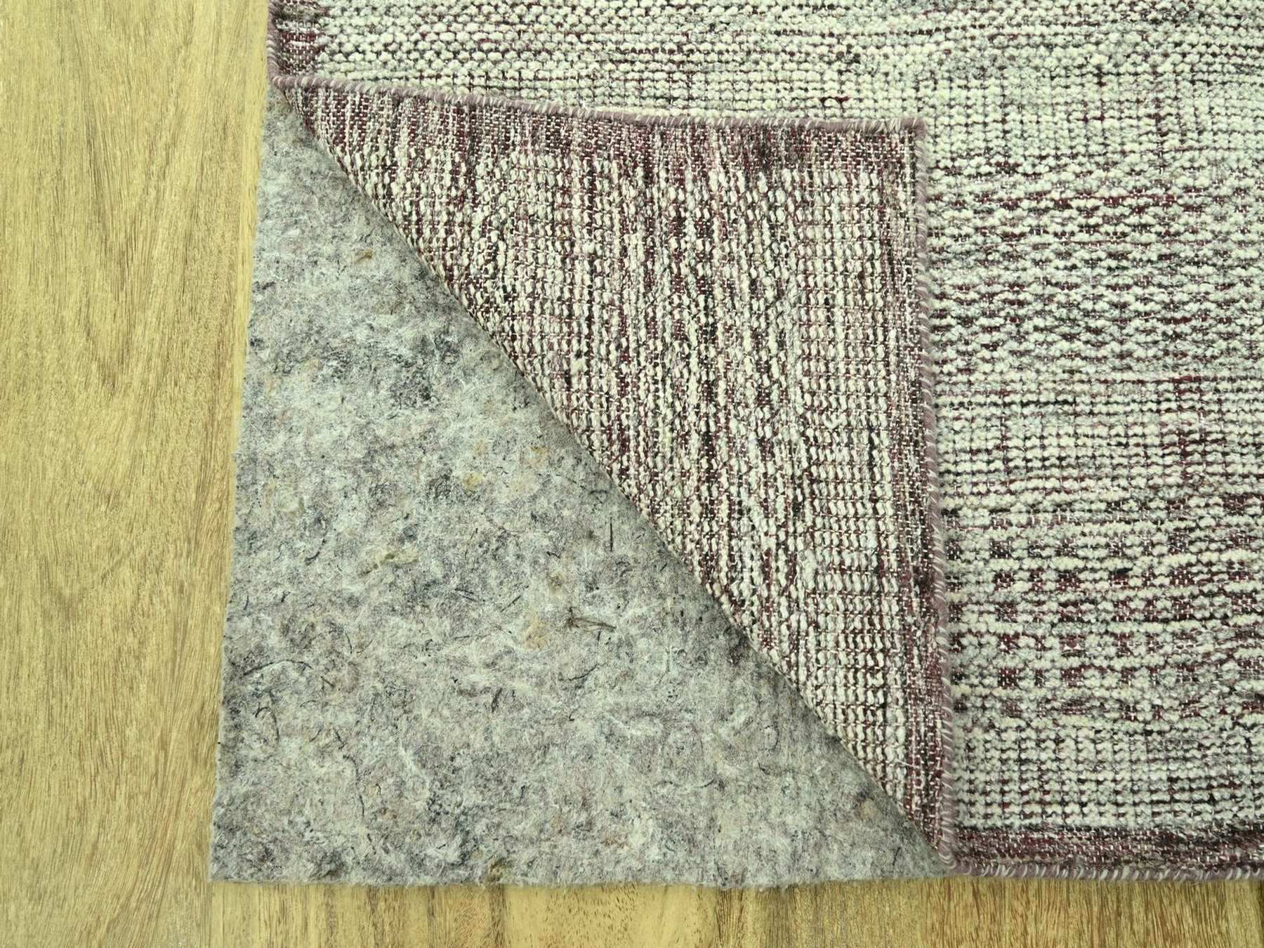 Modern / Contemporary hand-knotted wool runner in Red, 2'7" x 12'2" — SKU O077051 (view 3)