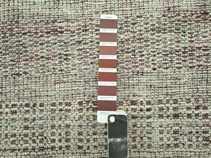Modern / Contemporary hand-knotted wool runner in Red, 2'7" x 12'2" — SKU O077051 (view 4)