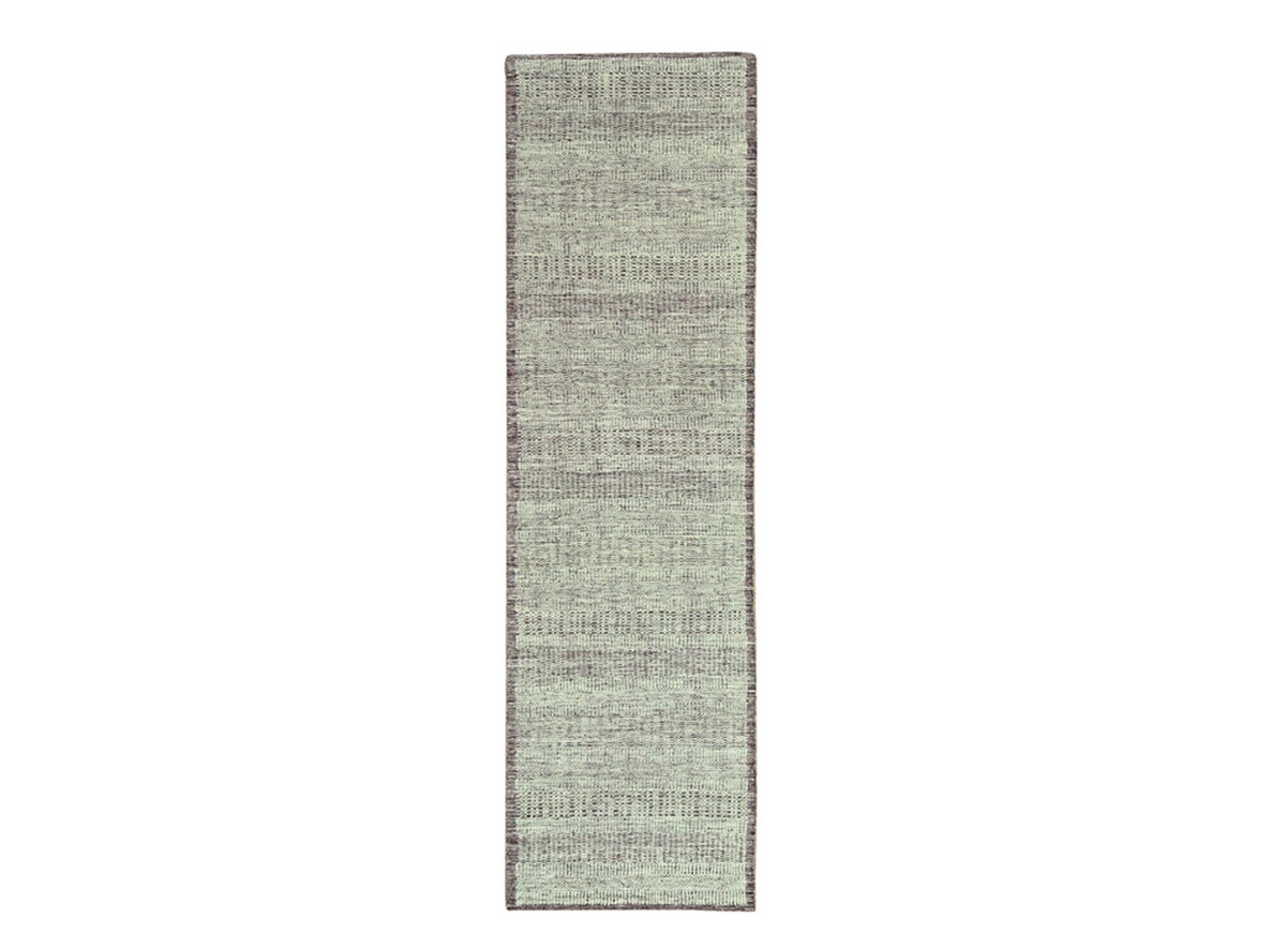Modern / Contemporary hand-knotted wool runner in Red, 2'7" x 10'3" — SKU O077053