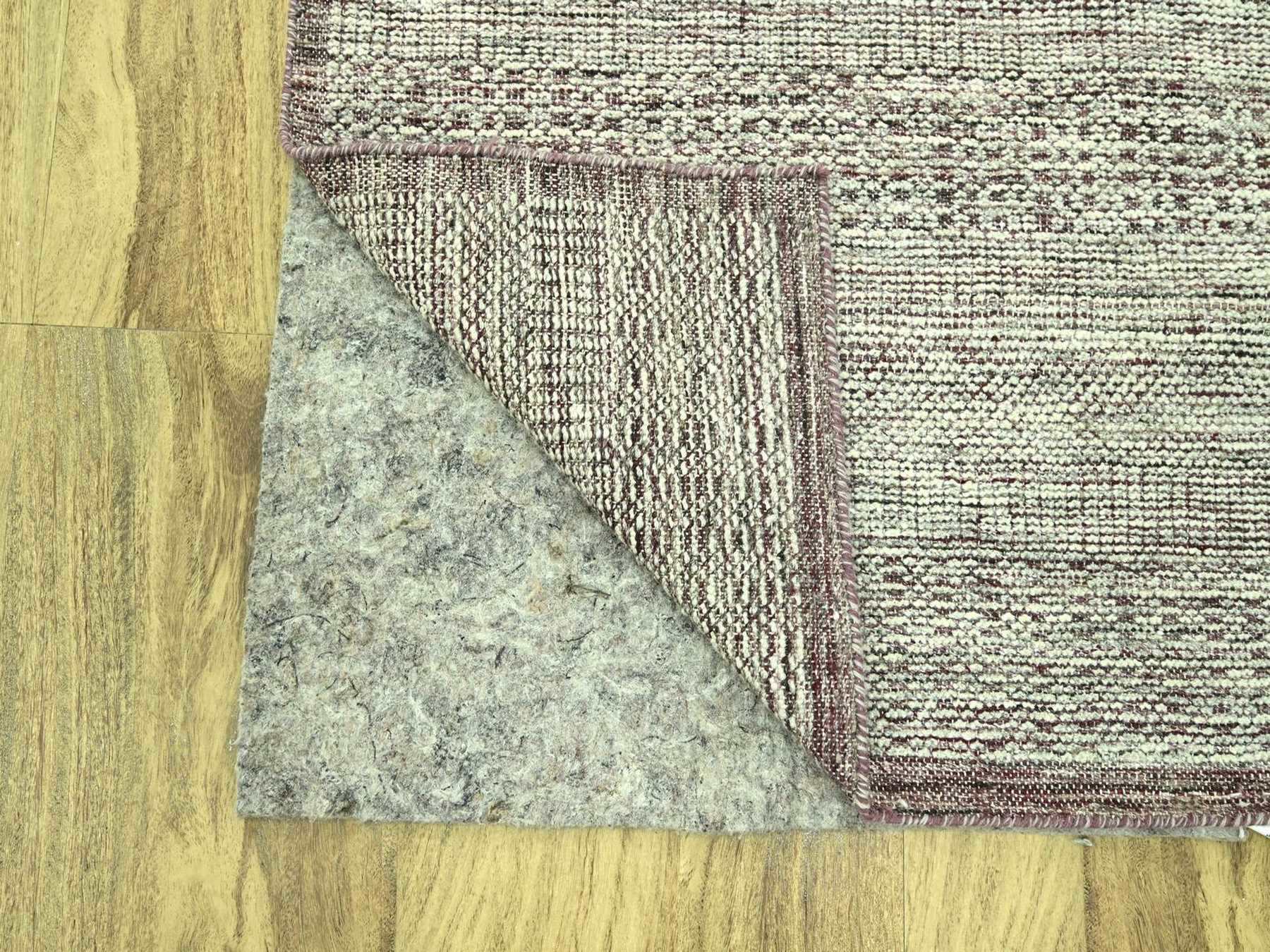 Modern / Contemporary hand-knotted wool runner in Red, 2'7" x 10'3" — SKU O077053 (view 3)