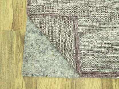 Modern / Contemporary hand-knotted wool runner in Red, 2'7" x 10'3" — SKU O077053 (view 3)