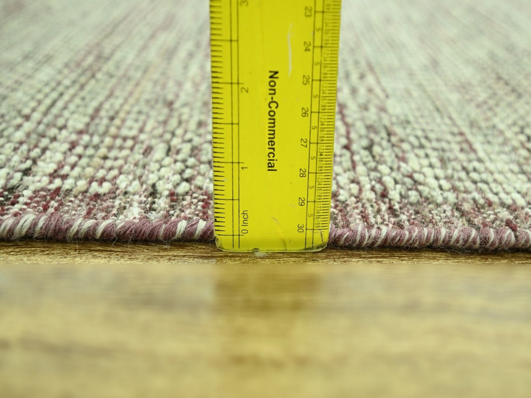 Modern / Contemporary hand-knotted wool runner in Red, 2'8" x 10'3" — SKU O077054 (view 6)