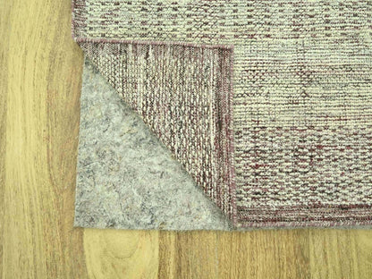 Modern / Contemporary hand-knotted wool runner in Red, 2'7" x 6'3" — SKU O077055 (view 3)