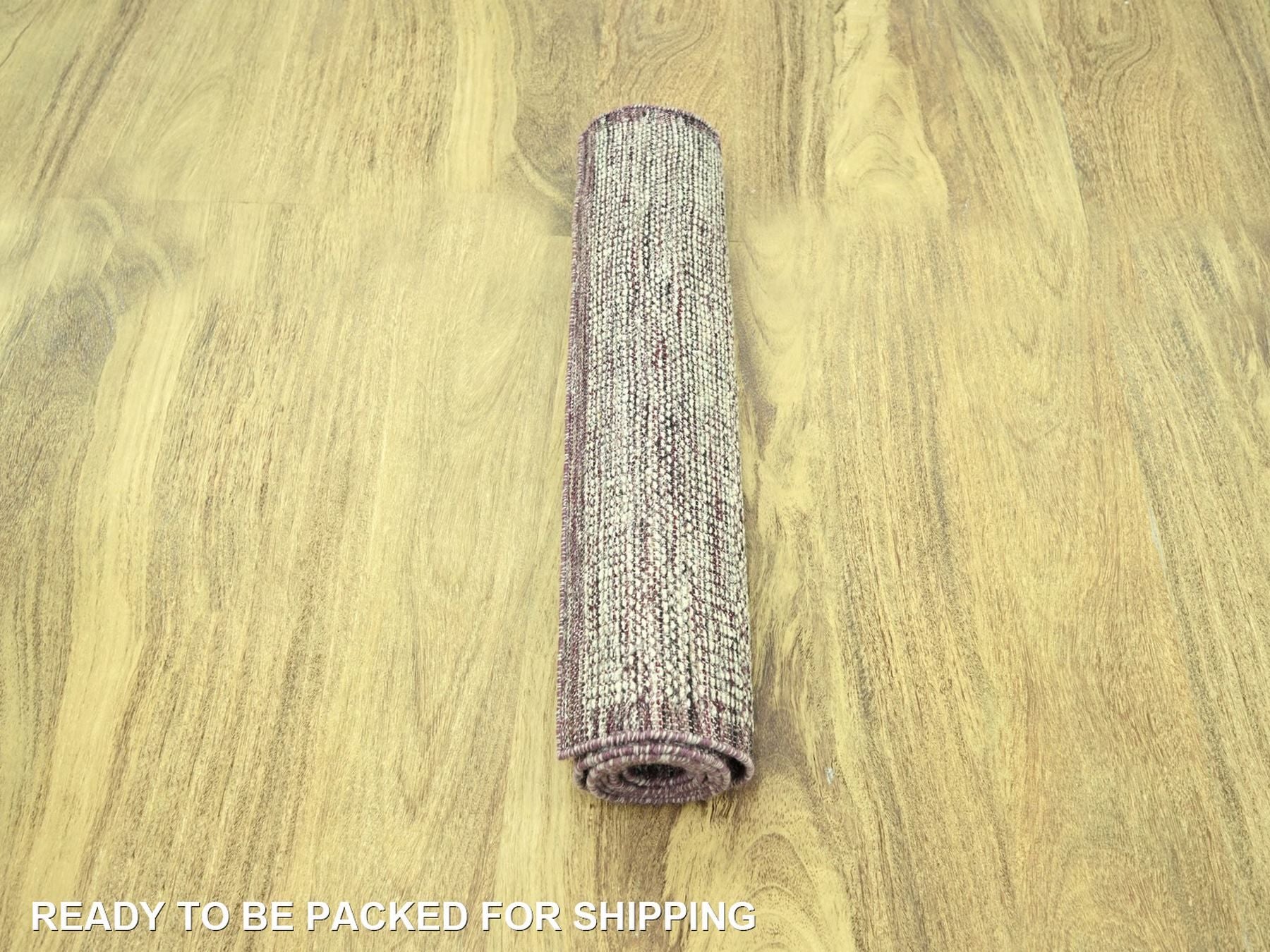 Modern / Contemporary hand-knotted wool runner in Red, 2'7" x 6'3" — SKU O077055 (view 5)