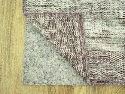 Modern / Contemporary hand-knotted wool runner in Red, 2'7" x 6' — SKU O077056 (view 3)