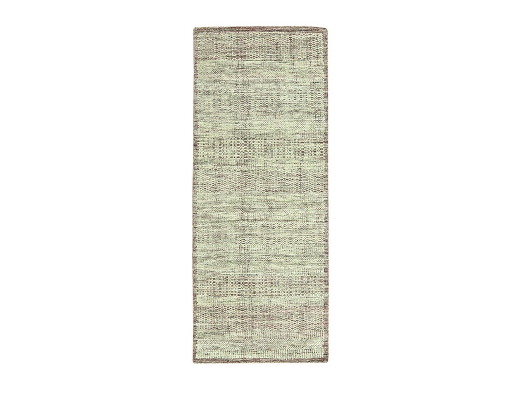 Modern / Contemporary hand-knotted wool runner in Red, 2'6" x 6' — SKU O077057